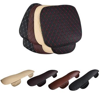 1 Set Universal Leather Car Seat Cover Front Rear Seat Cover Car Artificial Leather Seat Cushion